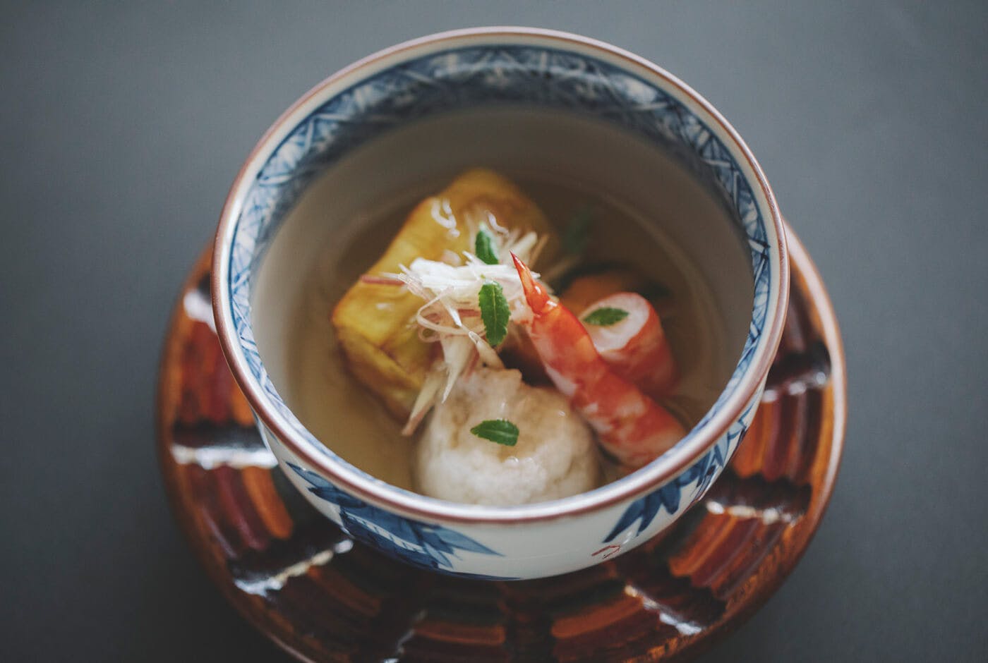 丸茄子 栗南京 蓮根饅頭 才巻海老 茗荷