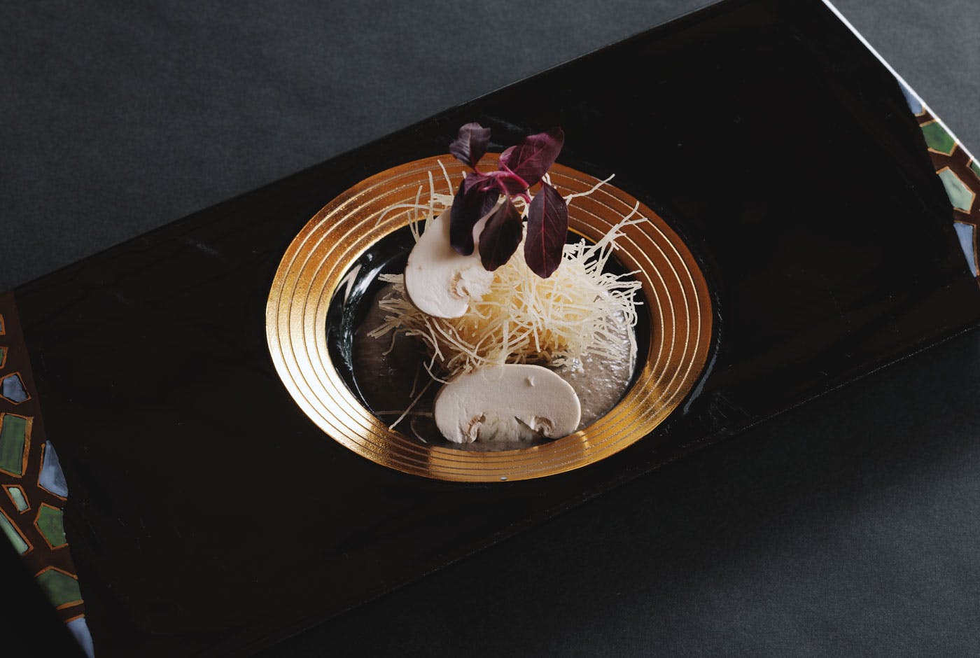 帆立のかだいふ包み揚げ トリュフソース