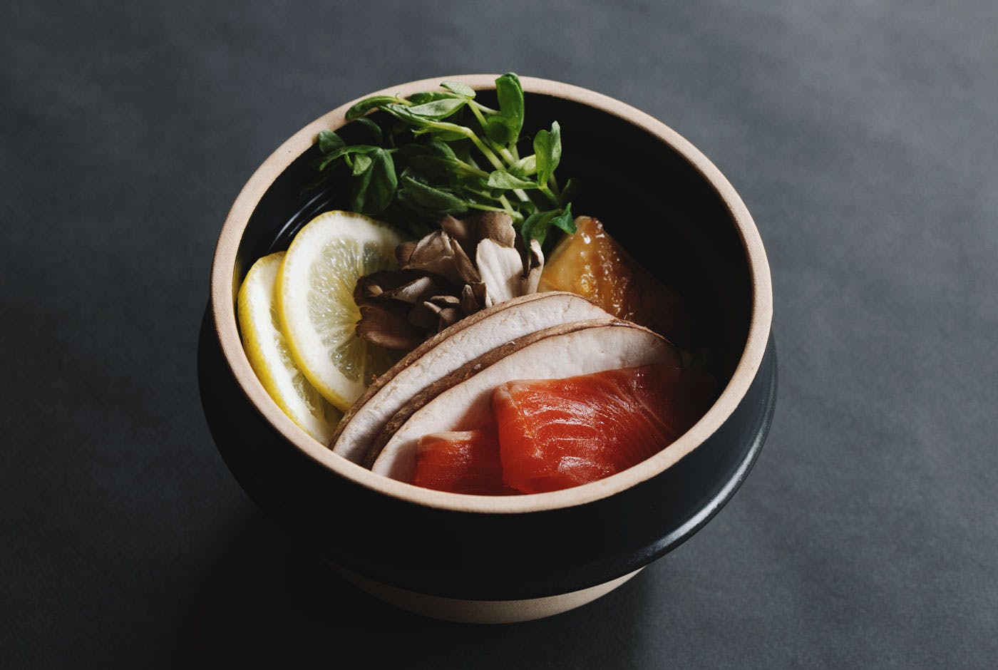 冬至鍋（地野菜、ヤシオマス、栃木軍鶏、湯波）