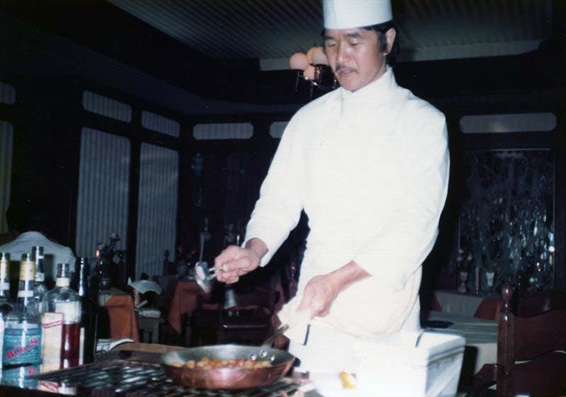 当時の坂井シェフ 西洋膳所ジョンカナヤ麻布にて