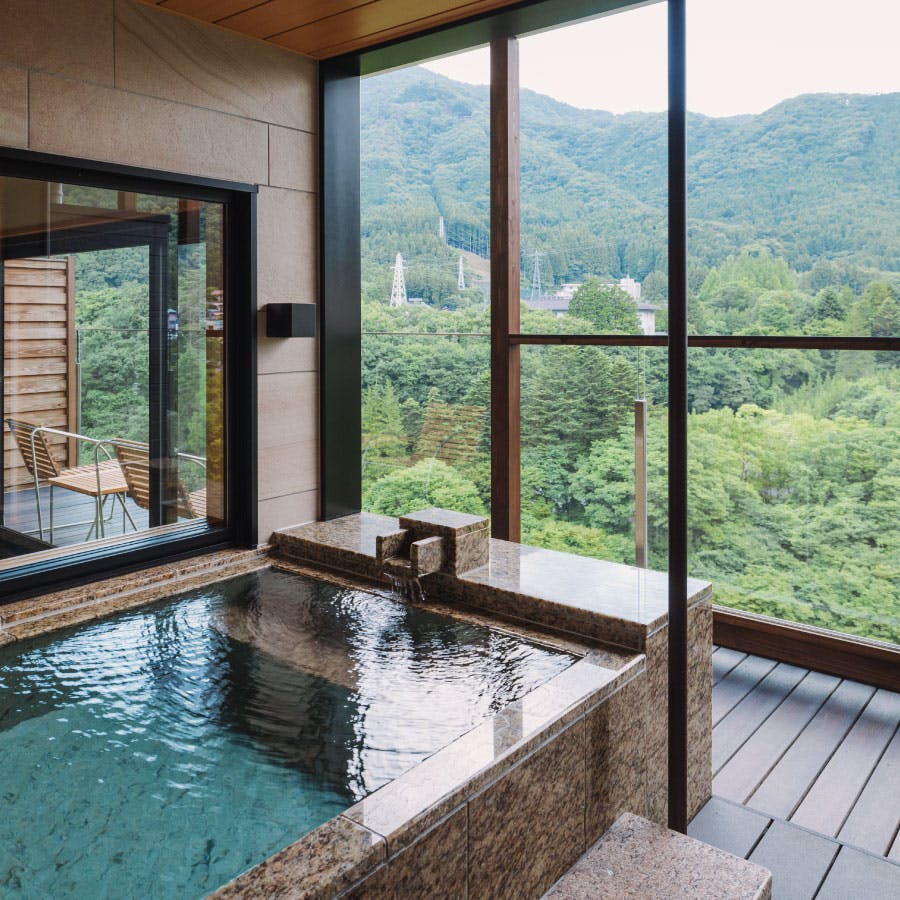 Deluxe Japanese-Western Room (with open-air bath)