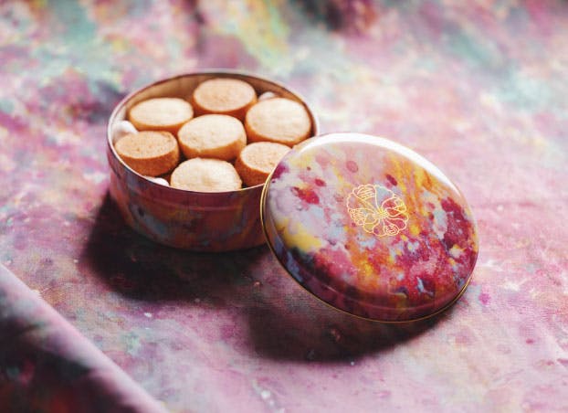 西形彩が彩る 金谷菓子本舗のビスケ